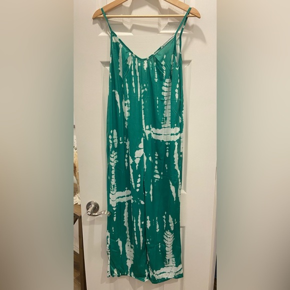 Green Tie-Dye Jumpsuit M - Picture 4 of 9